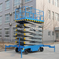 Movable hydraulic scissor single man sky lift for sale